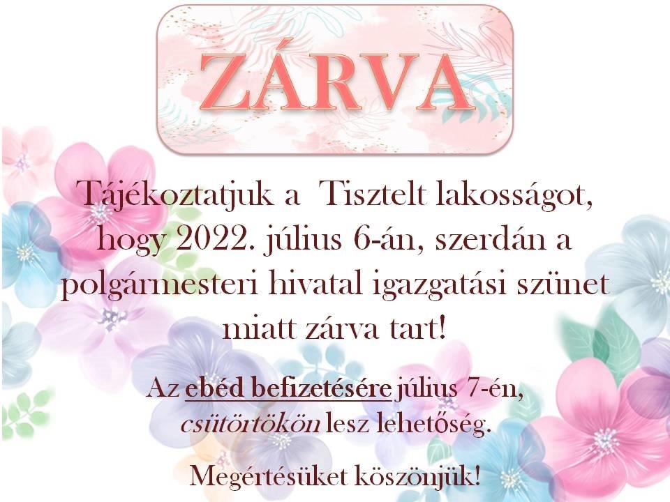 igazgatasiszunet220704